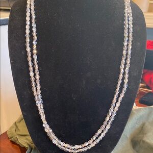 Elegant Silver Beaded Necklace